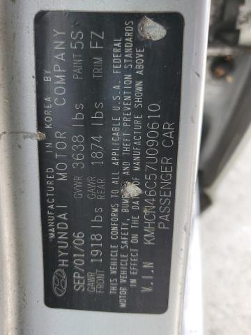 2007 Hyundai Accent Gls VIN: KMHCN46C57U090610 Lot: 52223814