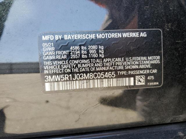 3MW5R1J03M8C05465 BMW 3 Series 330I 12