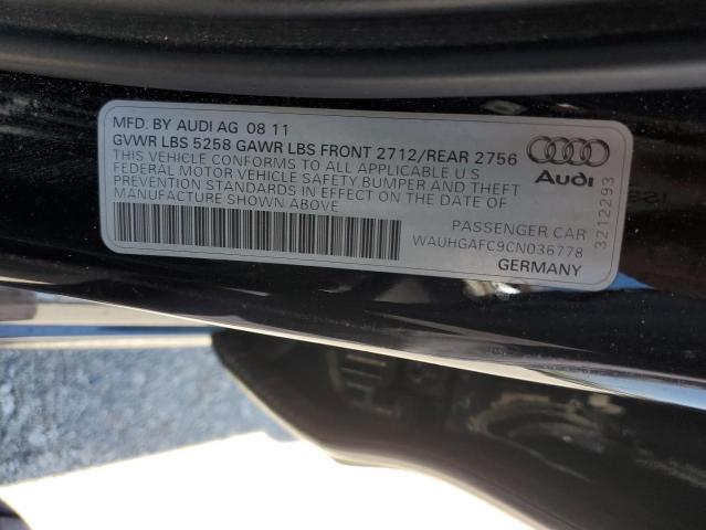 2012 Audi A6 Prestige VIN: WAUHGAFC9CN036778 Lot: 51242964