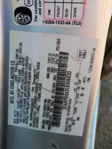 2012 Ford Fusion Se VIN: 3FAHP0HA2CR406030 Lot: 52660974