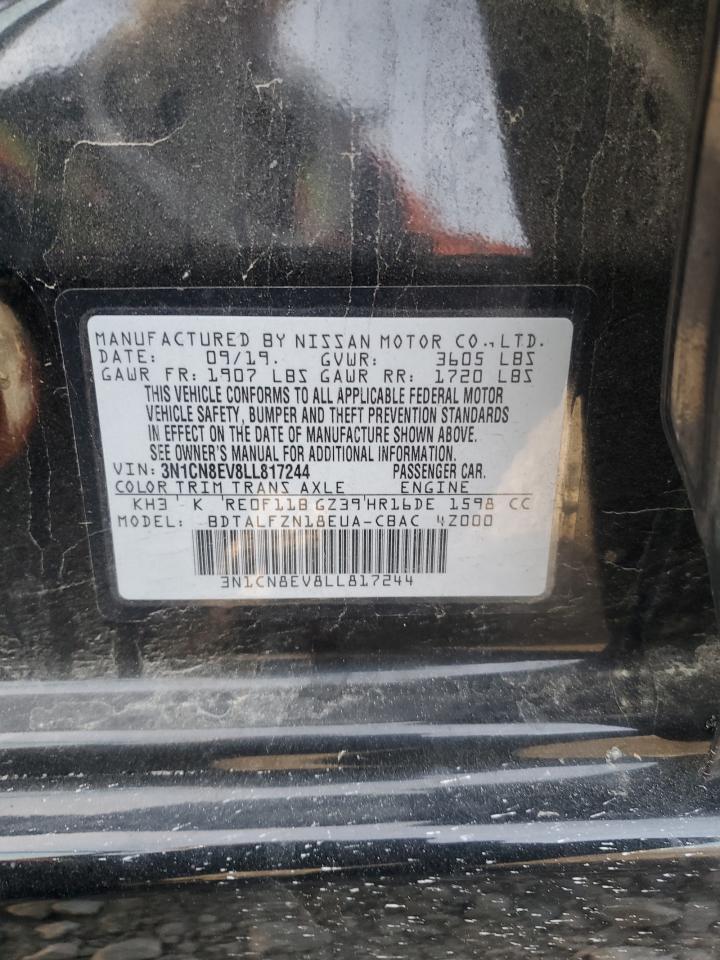 3N1CN8EV8LL817244 NISSAN VERSA 2020