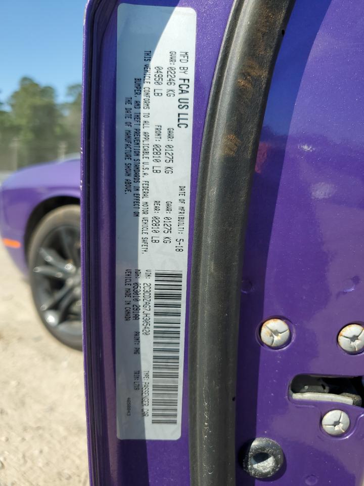 2C3CDZAG7JH305420 2018 Dodge Challenger Sxt