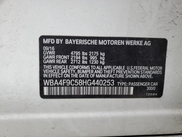 VIN WBA4F9C58HG440253 2017 BMW 4 Series, 430XI Gran... no.12