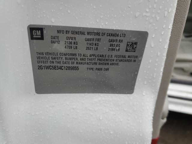 2012 Chevrolet Impala Ltz VIN: 2G1WC5E34C1289855 Lot: 49126734