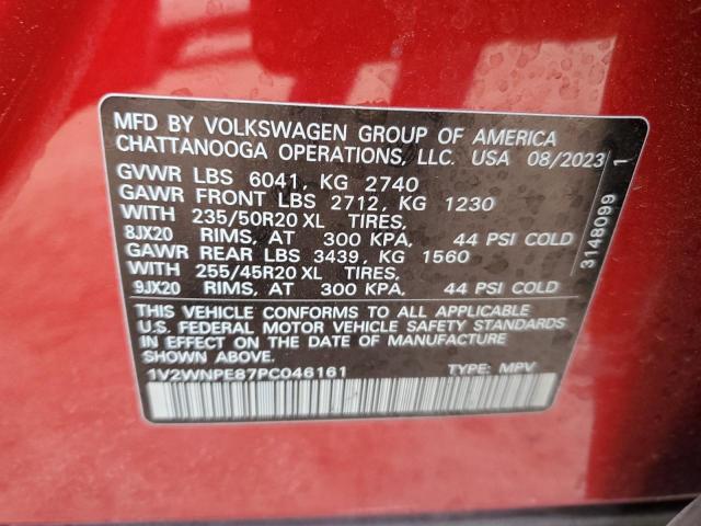 2023 Volkswagen Id.4 Pro S VIN: 1V2WNPE87PC046161 Lot: 50494914