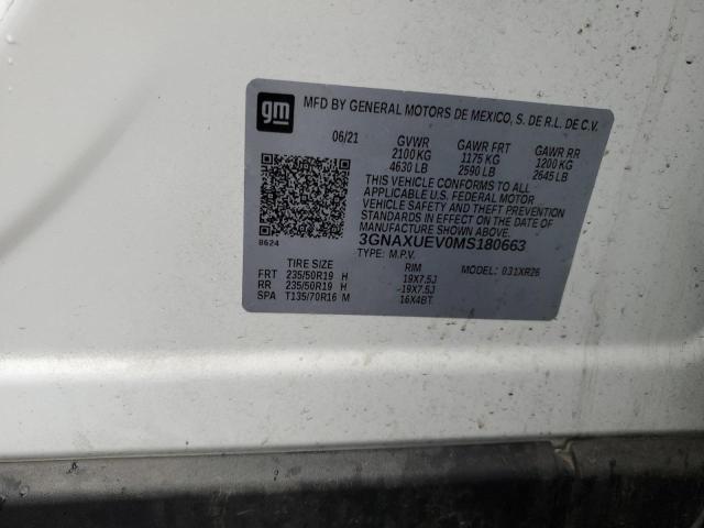 3GNAXUEV0MS180663 2021 CHEVROLET EQUINOX - Image 12