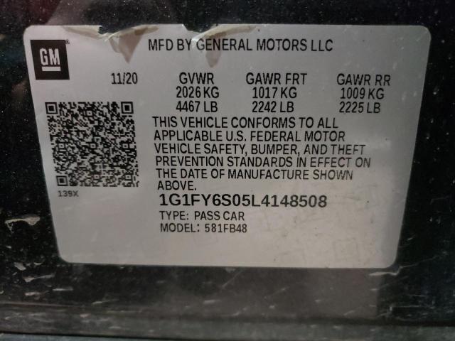 2020 CHEVROLET BOLT EV LT - 1G1FY6S05L4148508