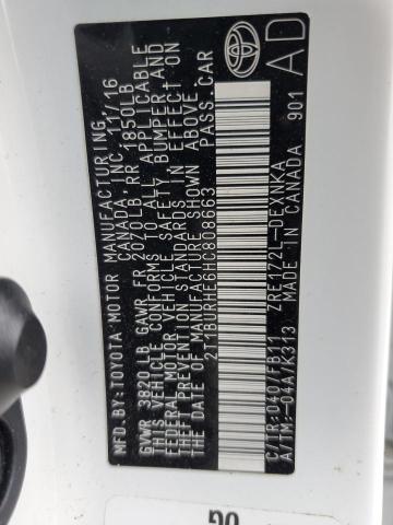 2017 TOYOTA COROLLA L - 2T1BURHE6HC808663