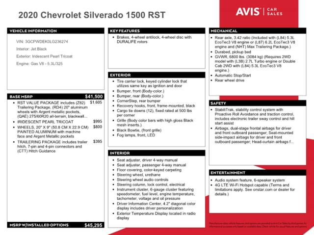 2020 CHEVROLET SILVERADO - 3GCPWDEK0LG236274
