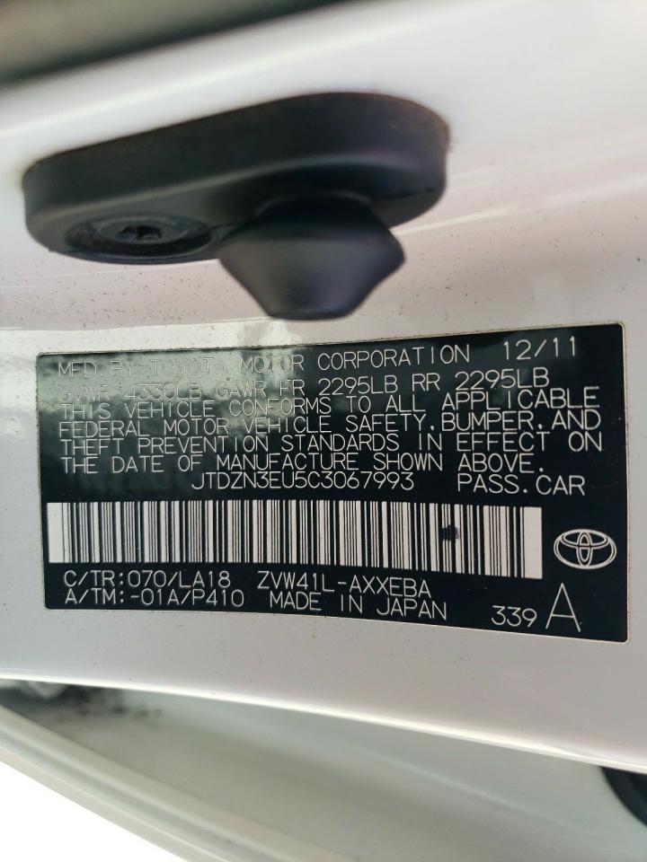 JTDZN3EU5C3067993 2012 Toyota Prius V