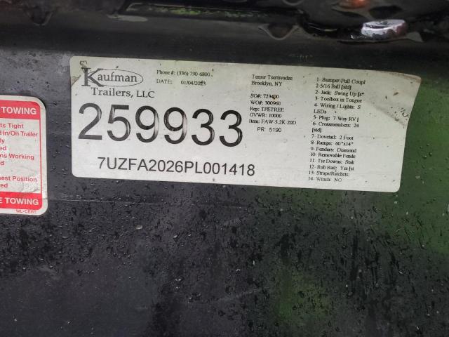 Lot #2478026720 2023 KAUFMAN TRAILER salvage car