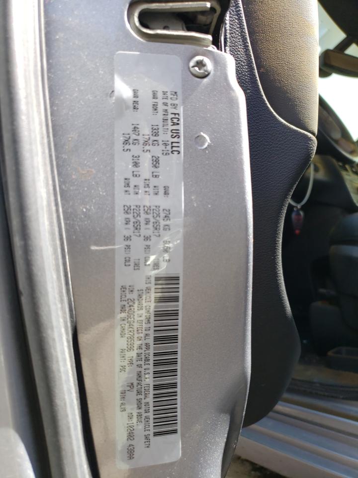 2C4RDGEG4KR785996 2019 Dodge Grand Caravan Gt