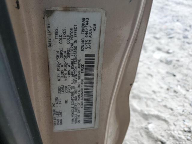 1998 Toyota Tacoma VIN: 4TANL42N8WZ070486 Lot: 52557674