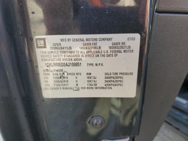 2010 GMC Acadia Slt-1 VIN: 1GKLRMED3AJ109851 Lot: 49854294