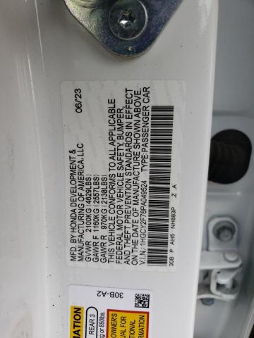 1HGCY2F78PA049524 | 2023 Honda accord hybrid sport-l