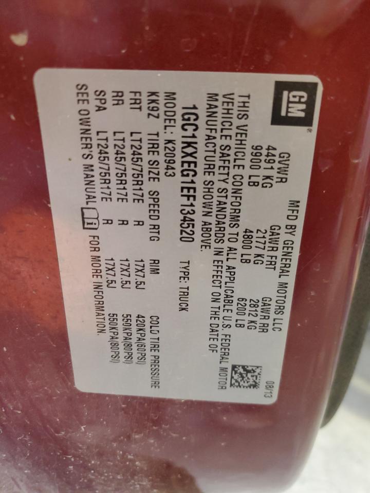 1GC1KXEG1EF134520 2014 Chevrolet Silverado K2500 Heavy Duty Lt