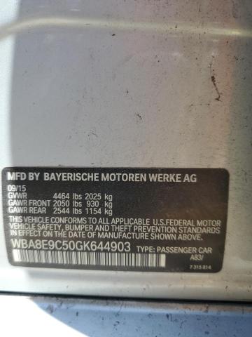 2016 BMW 328 I Sulev VIN: WBA8E9C50GK644903 Lot: 52838464