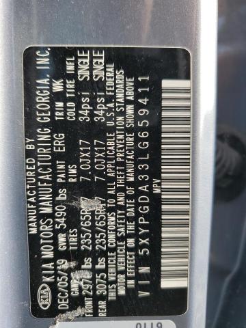 2020 Kia Sorento L VIN: 5XYPGDA33LG659411 Lot: 51137264