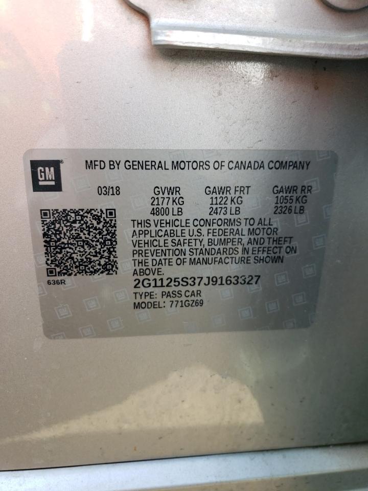 2G1125S37J9163327 2018 Chevrolet Impala Premier