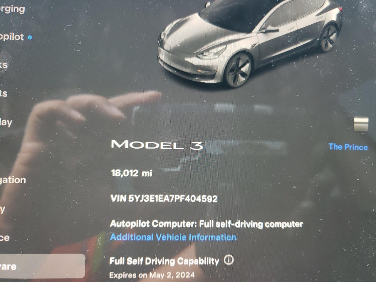 5YJ3E1EA7PF404592 2023 Tesla Model 3