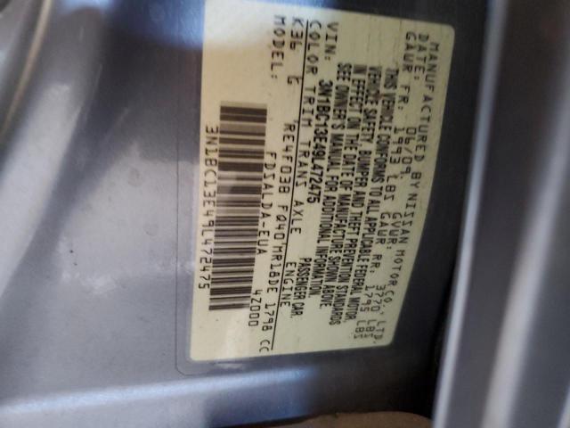 2009 Nissan Versa S VIN: 3N1BC13E49L472475 Lot: 50726724