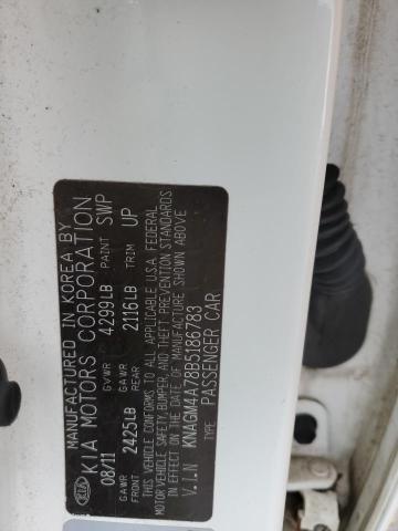 2011 Kia Optima Lx VIN: KNAGM4A78B5186783 Lot: 49280984