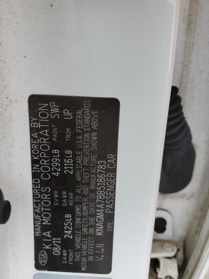 KNAGM4A78B5186783 2011 Kia Optima Lx