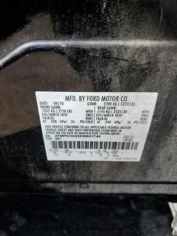 2019 Ford Edge Se VIN: 2FMPK3G95KBB03748 Lot: 51445814