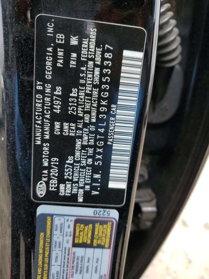 5XXGT4L39KG353387 2019 Kia Optima Lx