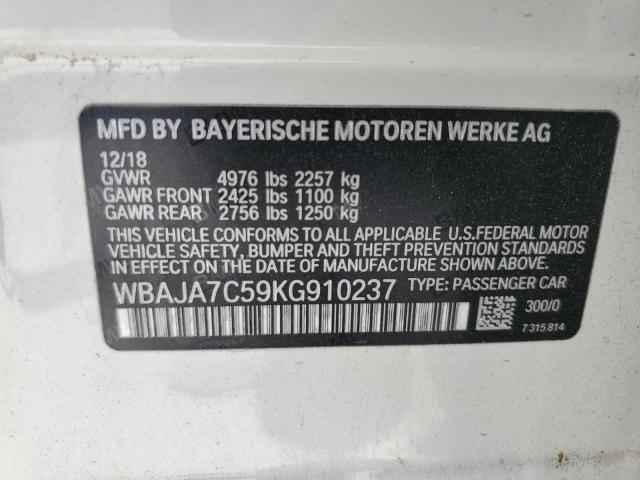 2019 BMW 530 XI - WBAJA7C59KG910237