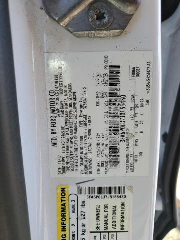 VIN 3FA6P0LU7JR155480 2018 Ford Fusion, Se Hybrid no.13