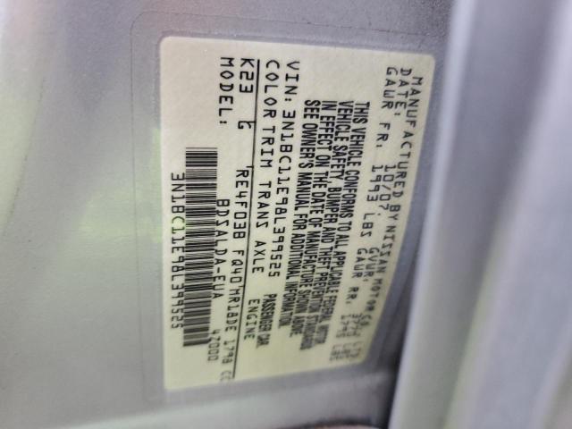 2008 Nissan Versa S VIN: 3N1BC11E98L399525 Lot: 50777534