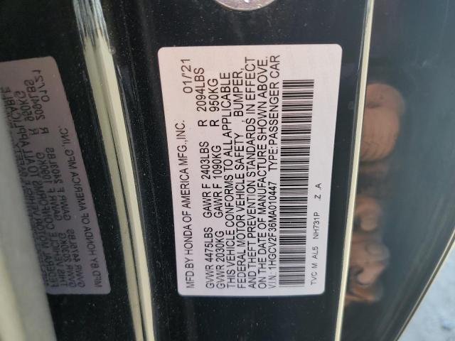 2021 Honda Accord Sport VIN: 1HGCV2F36MA010447 Lot: 50793424