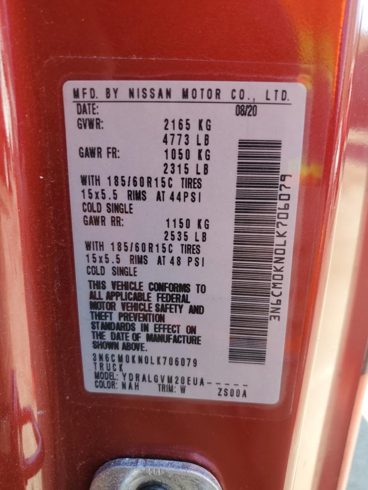 3N6CM0KN0LK706079 2020 Nissan Nv200 2.5S