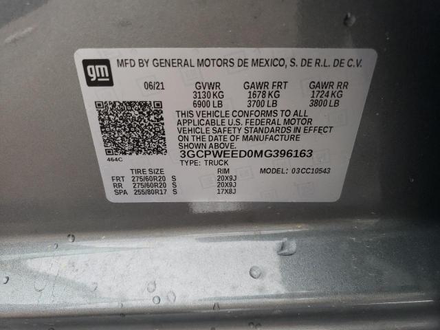 3GCPWEED0MG396163 Chevrolet All Models SILVERADO 13