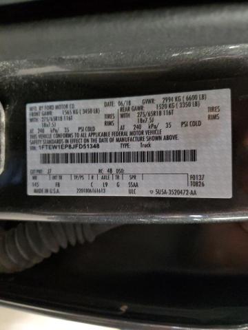 2018 Ford F150 Supercrew VIN: 1FTEW1EP8JFD51348 Lot: 43719034