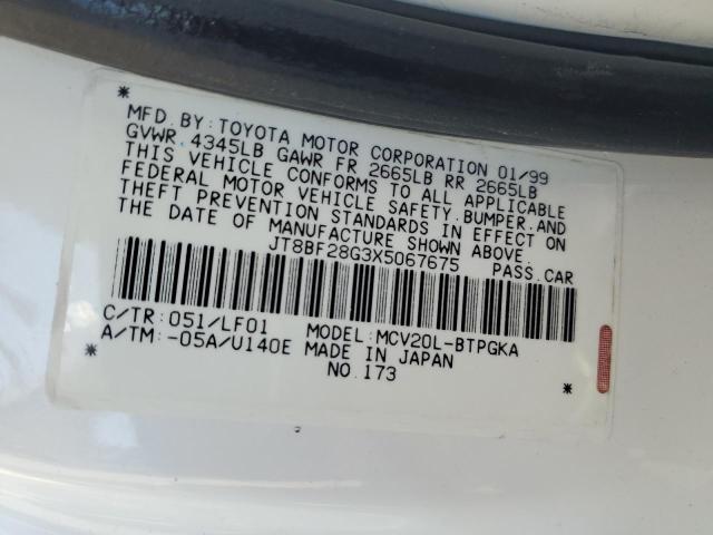 1999 Lexus Es 300 VIN: JT8BF28G3X5067675 Lot: 49003134