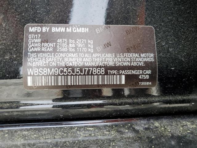 2018 BMW M3 VIN: WBS8M9C55J5J77868 Lot: 49516904