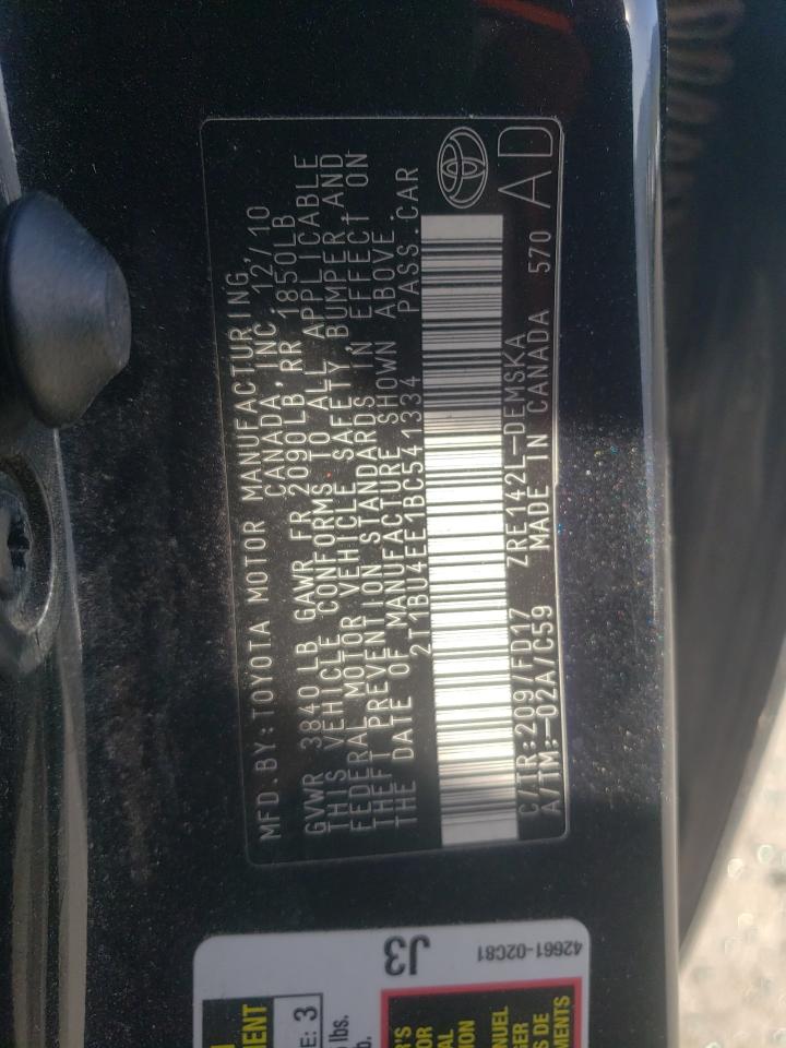 2T1BU4EE1BC541334 2011 Toyota Corolla Base