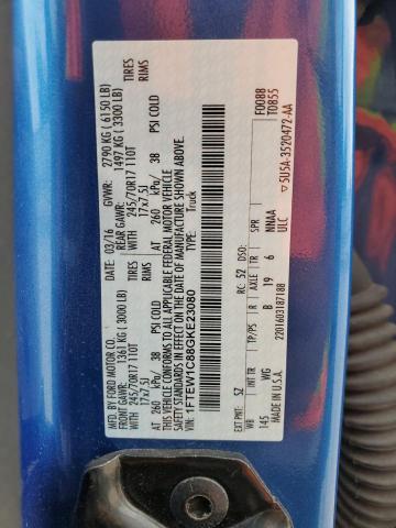 2016 Ford F150 Supercrew VIN: 1FTEW1C88GKE23080 Lot: 52136384