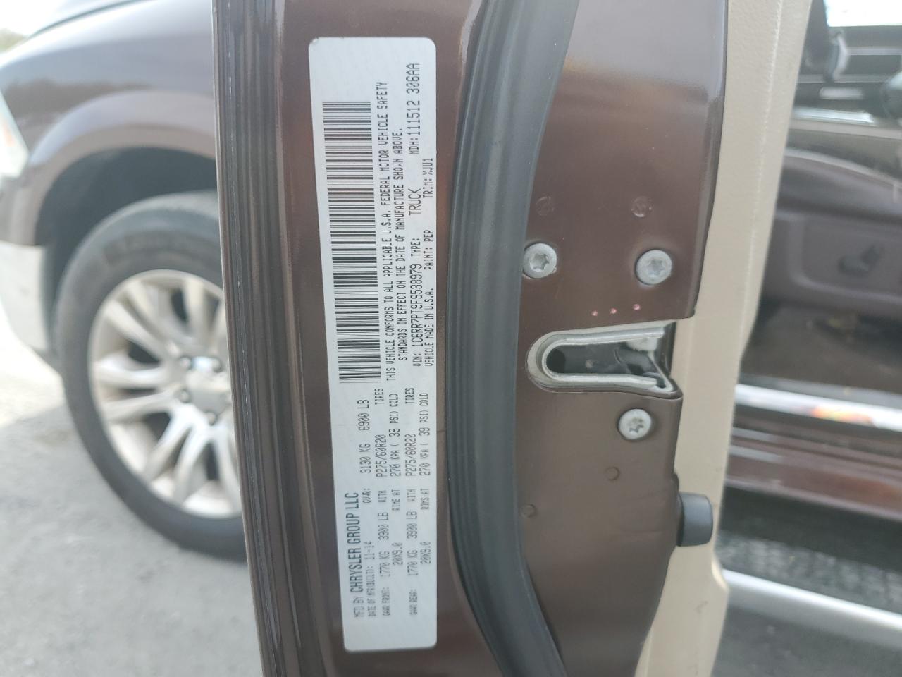 1C6RR7PT9FS538979 2015 Ram 1500 Longhorn