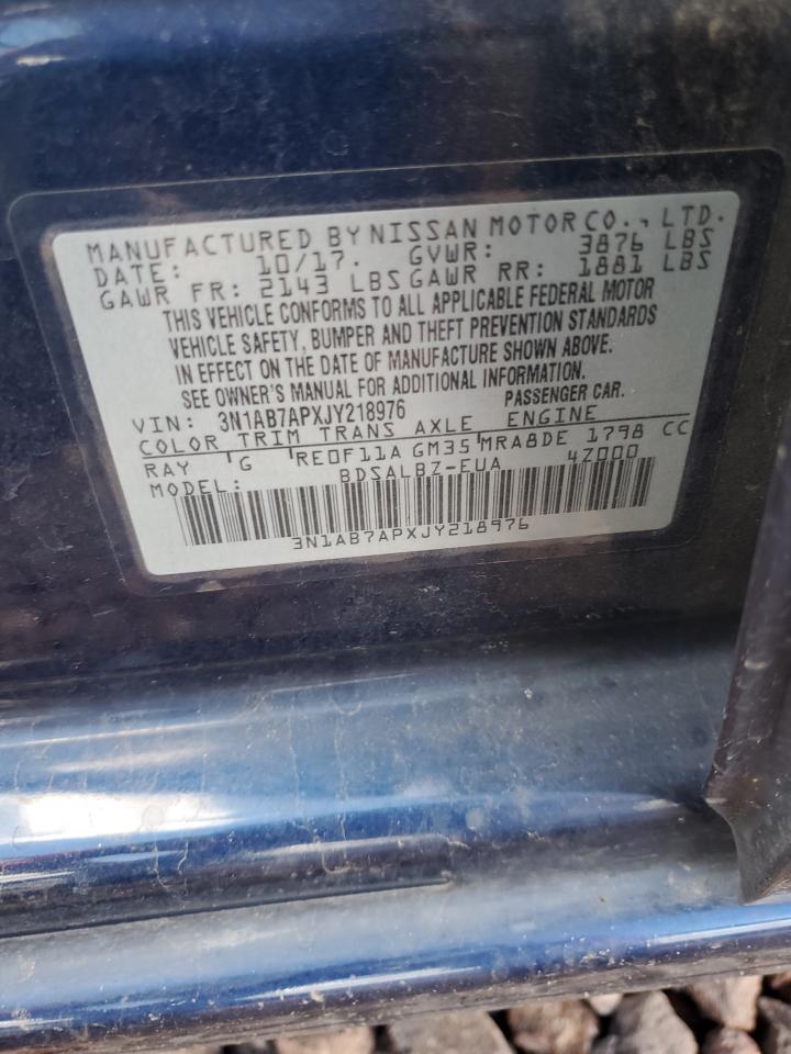 3N1AB7APXJY218976 2018 Nissan Sentra S