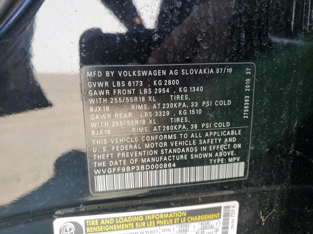 Lot #2468169406 2011 VOLKSWAGEN TOUAREG V6 salvage car
