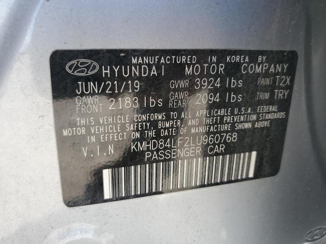 KMHD84LF2LU960768 2020 HYUNDAI ELANTRA - Image 12