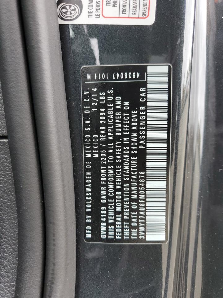 3VWYT7AU8FM054878 2015 Volkswagen Gti