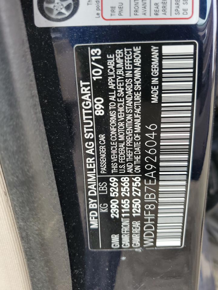 WDDHF8JB7EA926046 2014 Mercedes-Benz E 350 4Matic