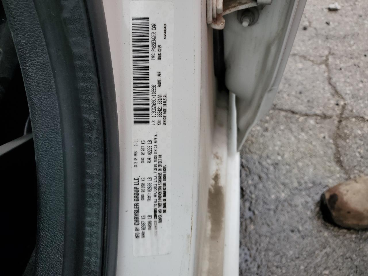 1C3CDZAB9CN118596 2012 Dodge Avenger Se