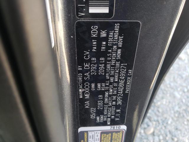 2022 Kia Forte Fe VIN: 3KPF24AD8NE499271 Lot: 51483714