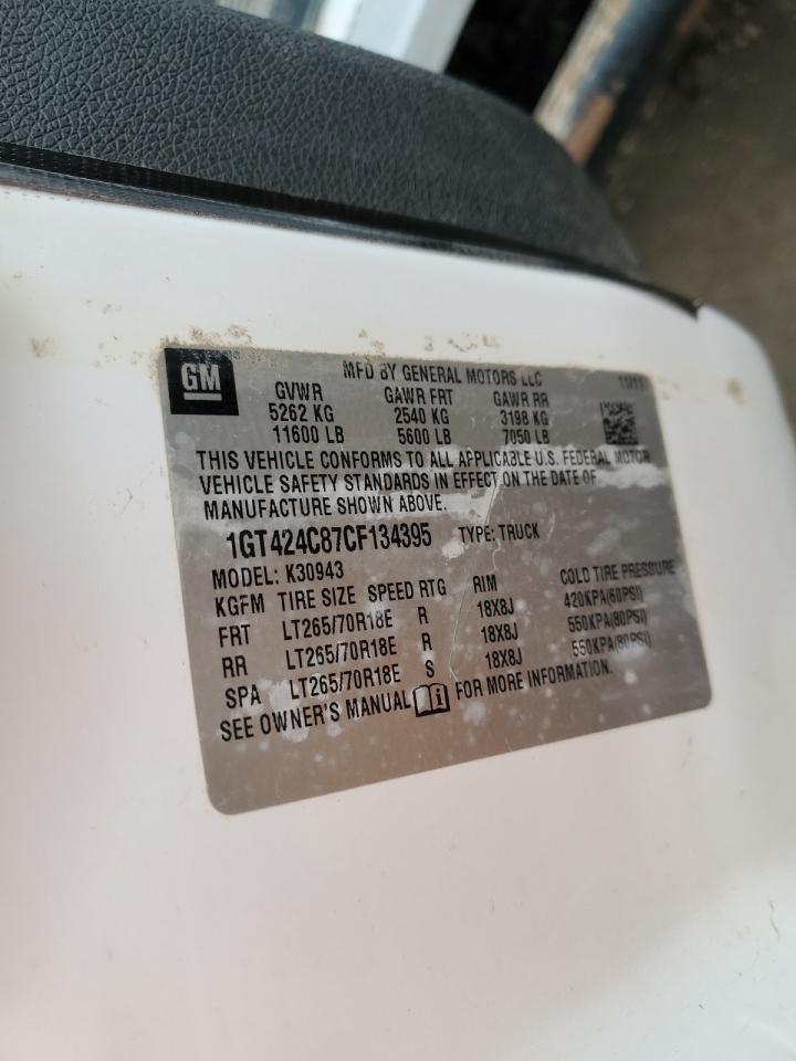 1GT424C87CF134395 2012 GMC Sierra K3500 Slt