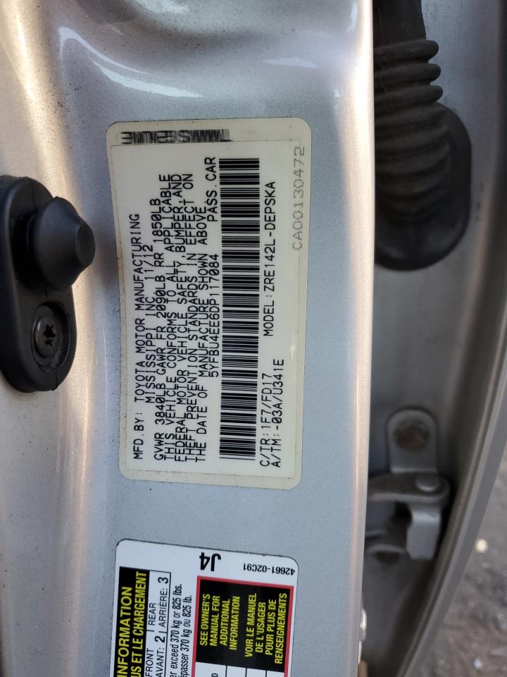 5YFBU4EE6DP117084 2013 Toyota Corolla Base